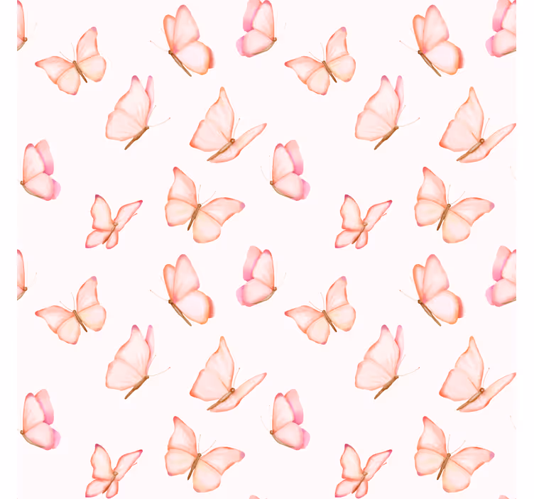 Store enrouleur papillon aquarelles rose - TenStickers