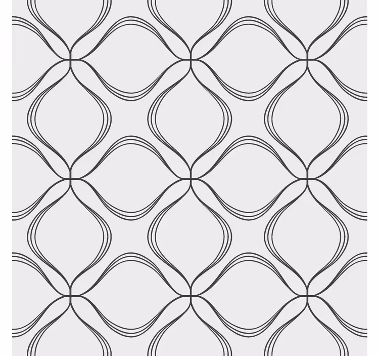 Toile fenêtre moderne motif abstrait de lignes croisées - TenStickers