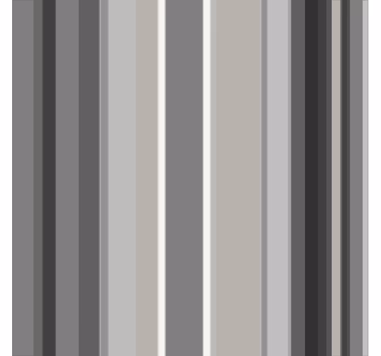 Toile fenêtre élégante motif gris rayé - TenStickers