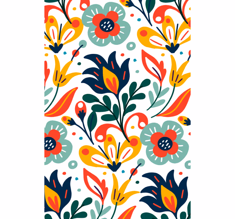 Store enrouleur motif botanique rétro - TenStickers