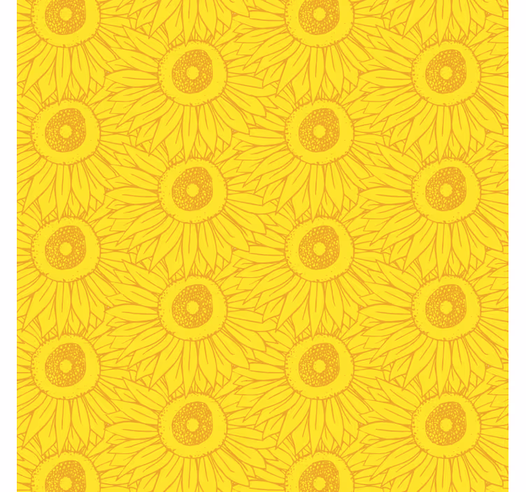 Store enrouleur jaune nuances de tournesol claires - TenStickers