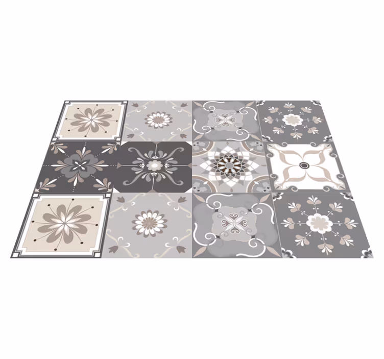 Set de table original hydraulique florale - TenStickers