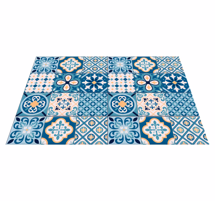 Set de table original hydraulique turquoise - TenStickers