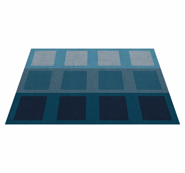 sets de table modernes carrés bleus - TenStickers