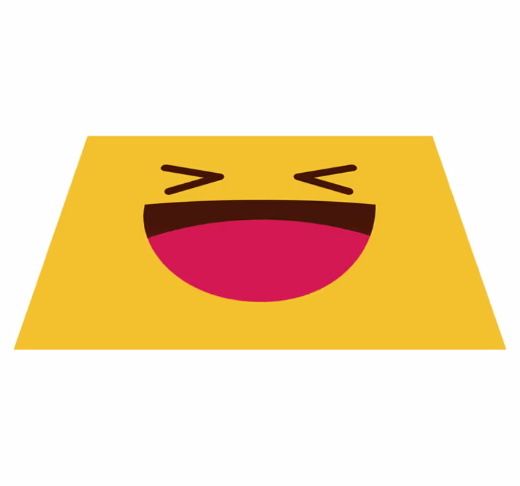 Emoji moderne rire face sets de table enfants - TenStickers