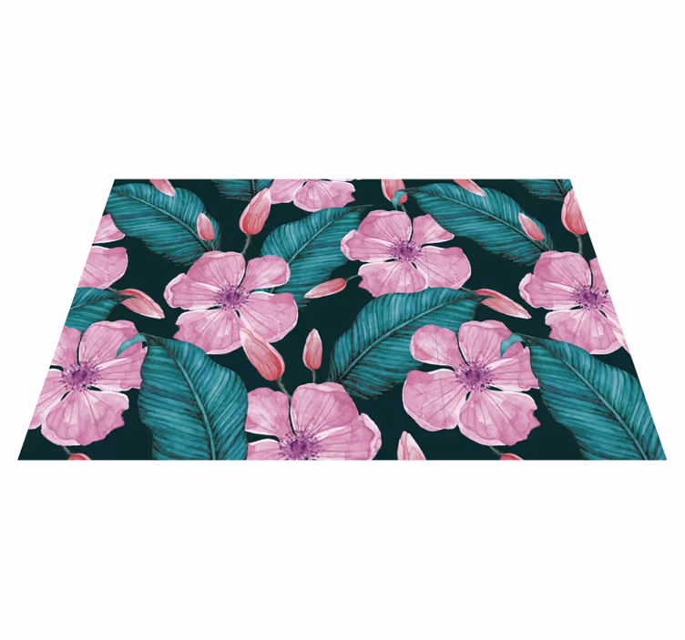 sets de table floraux grandes fleurs tropicales - TenStickers