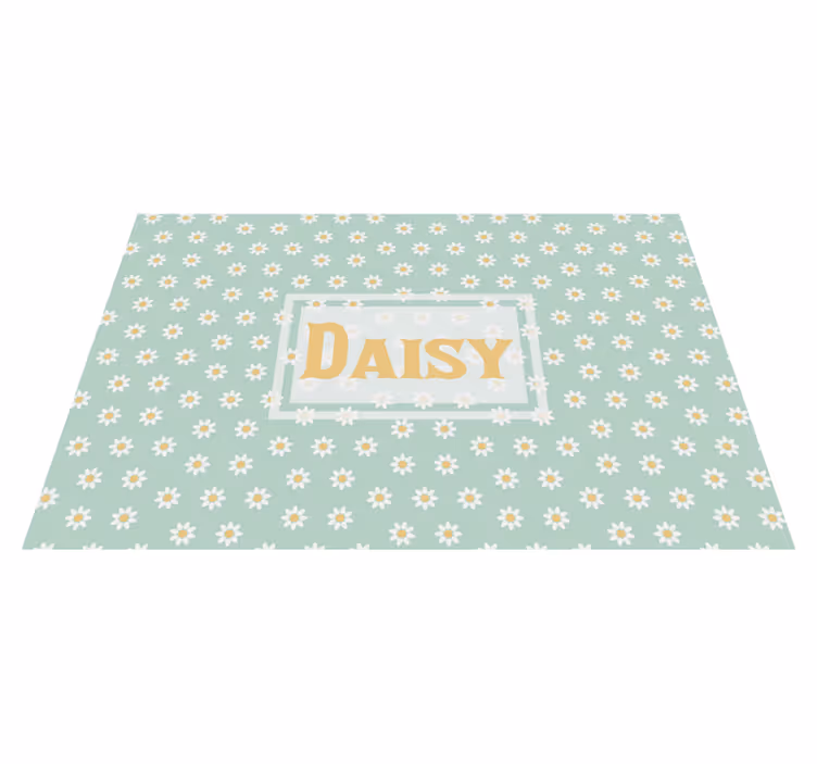 sets de table fleuris sticker marguerite enfant - TenStickers