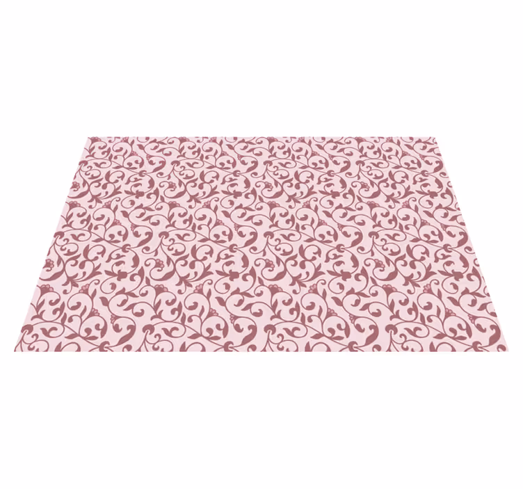 Napperons floraux ramifications roses - TenStickers