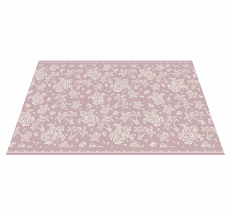 Sets de table tortue hawaïenne et tortue palmier - TenStickers