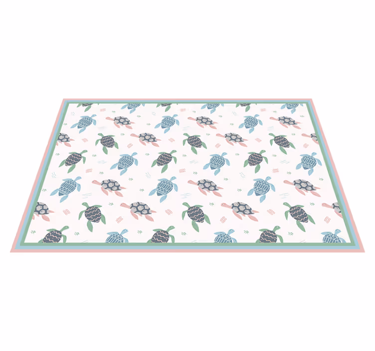 Set de table enfant design tortue amusant - TenStickers