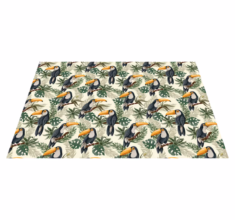 set de table design bois Toucans - TenStickers