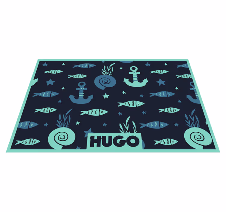 Set de table personnalisable Poissons sous-marins - TenStickers