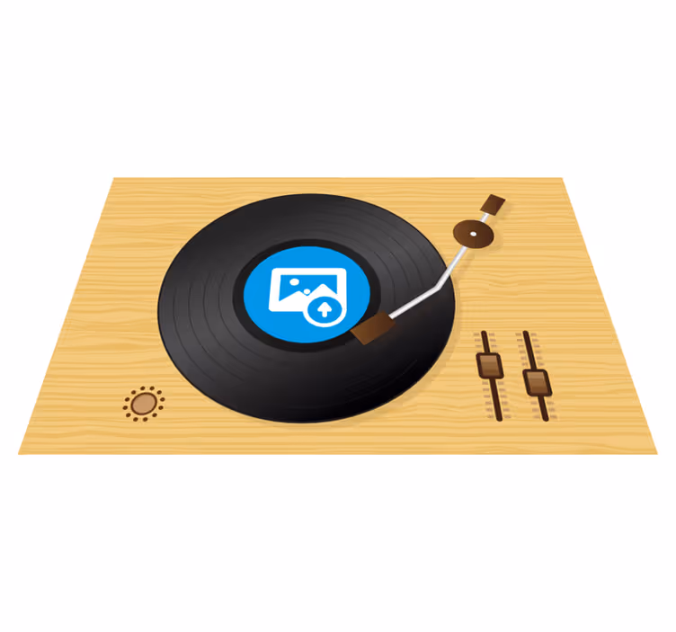 Set de table Disque photo personnalisable - TenStickers