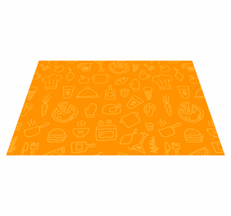 Set de table original motifs d'icônes de cuisine - TenStickers