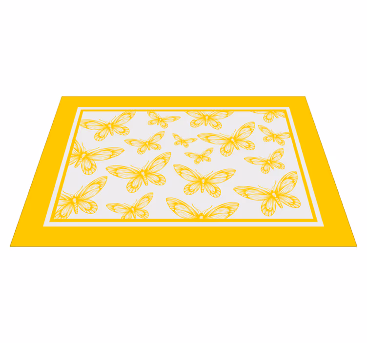 Set de table rectangulaire Papillons jaunes - TenStickers