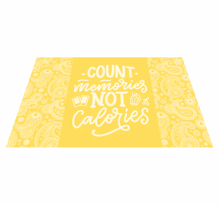 Set de table citation compte les souvenirs concept - TenStickers