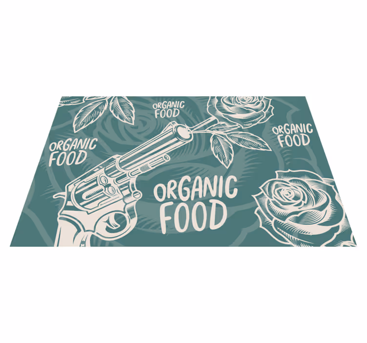 Set de table original revolver alimentation bio - TenStickers