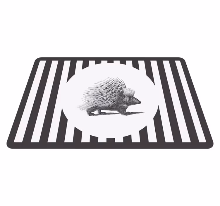 Set de table original design silhouette de porc-épic - TenStickers