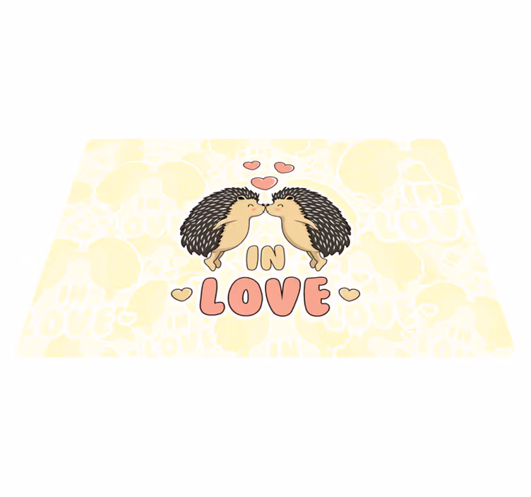 Set de table enfant design amoureux des hérissons - TenStickers