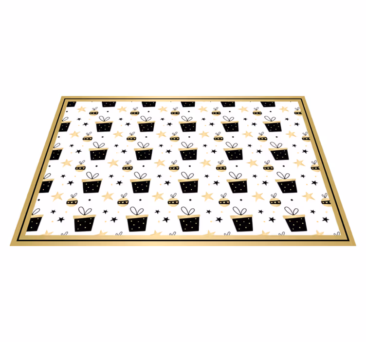 set de table noel Modèle de boîte cadeau élégant - TenStickers