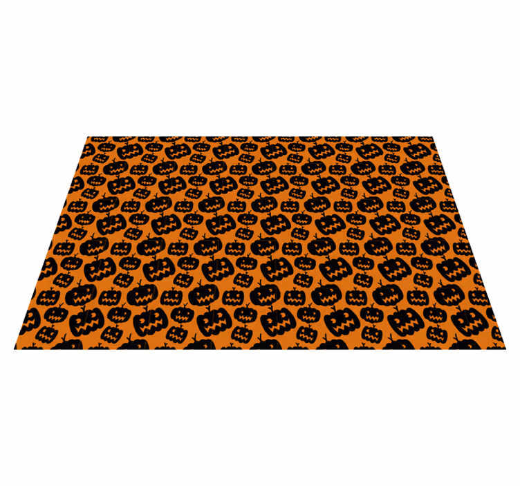 Set de table halloween motif de citrouilles effrayantes - TenStickers