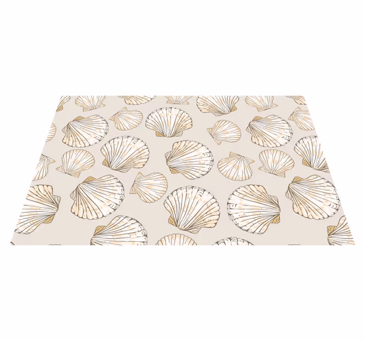 set de table rectangulaire Gros et petits coquillages - TenStickers