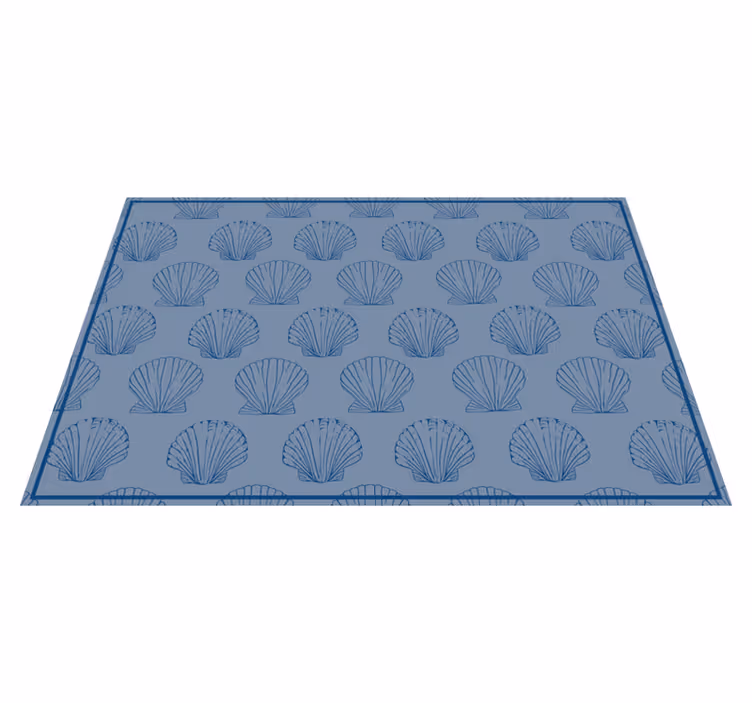 set de table bleu Tons bleus coquillage - TenStickers