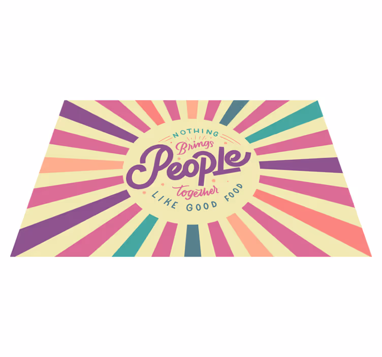 Set de table citation rien n'unit les gens - TenStickers