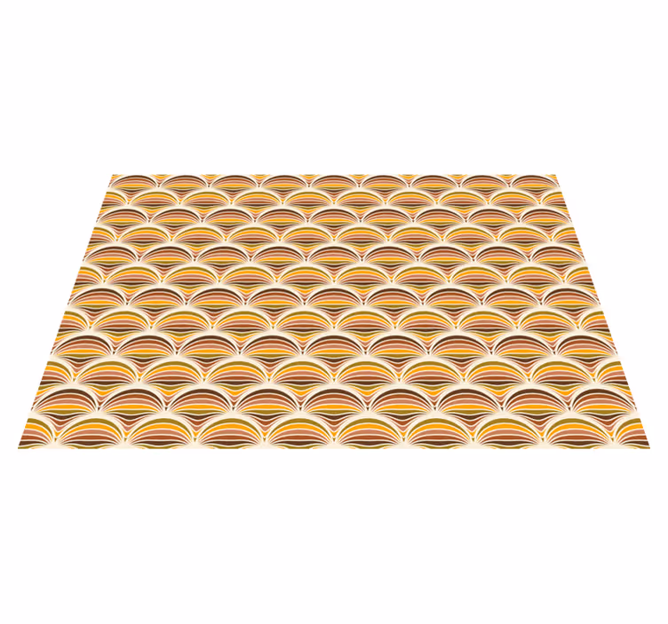 set de table design bois Modèle des années 70 - TenStickers