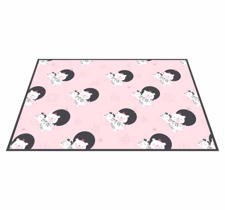 Set de table enfant illustrations de zèbre mignonnes - TenStickers