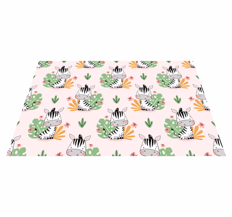 Set de table enfant motif zèbre mignon - TenStickers