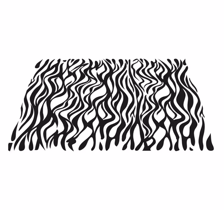 Set de table zebre Fond rayé - TenStickers