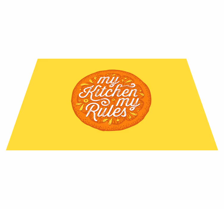 Set de table citation règle de cuisine - TenStickers