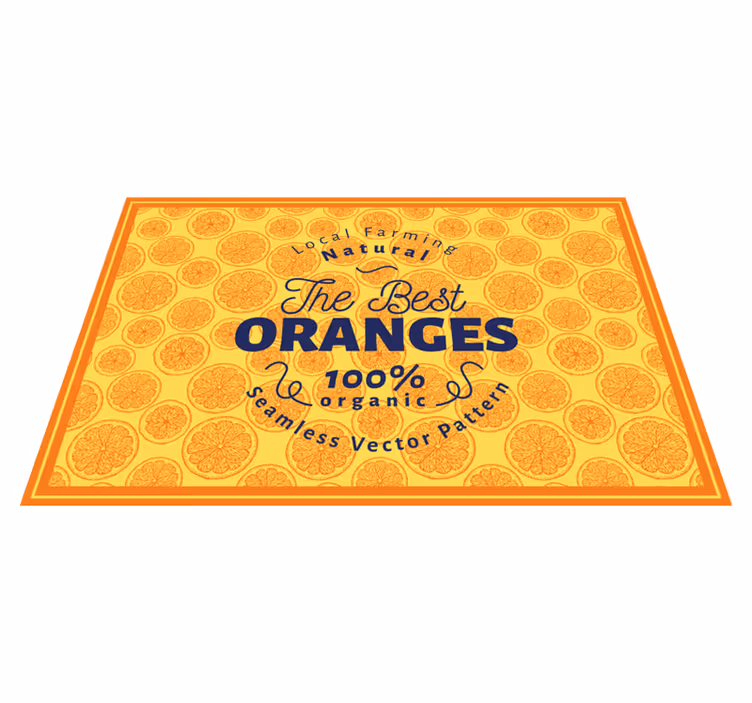 Set de table original motif tranche d'orange - TenStickers