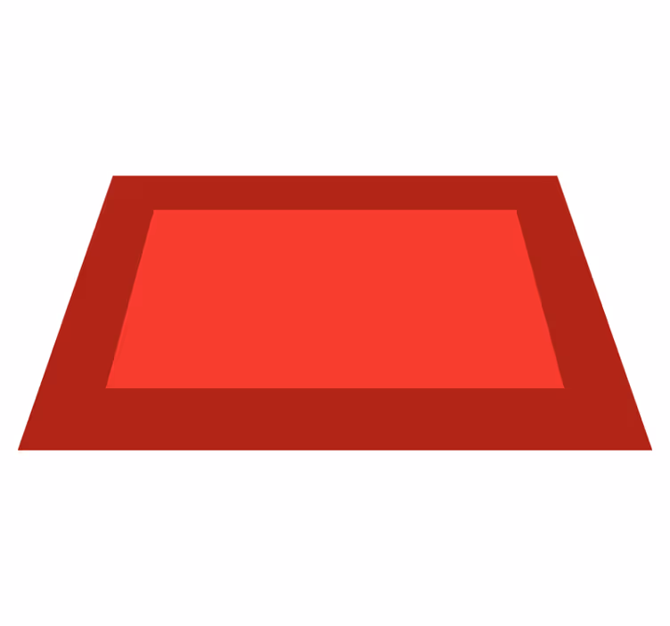 Set de table Côtés rouge foncé et milieu clair - TenStickers