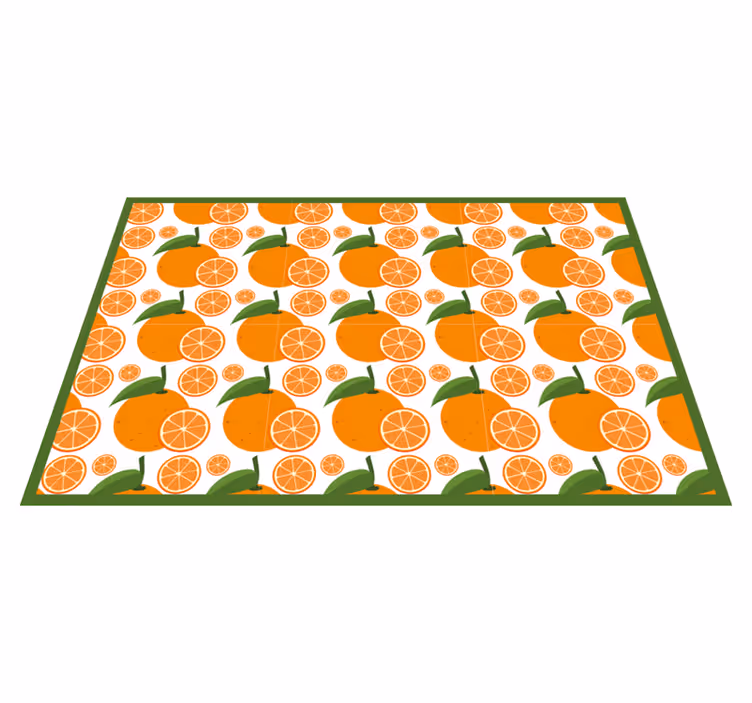Set de table original arrangement d'orange et citron - TenStickers