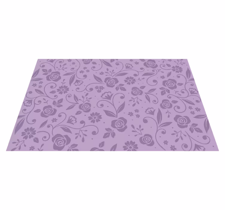 Set de table motif floral violet - TenStickers
