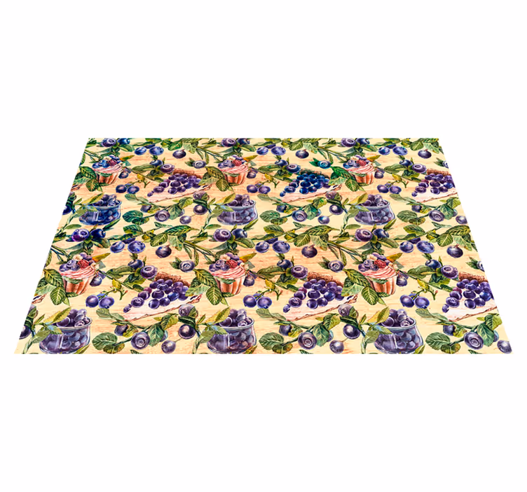 Set de table original motif cupcake myrtille - TenStickers
