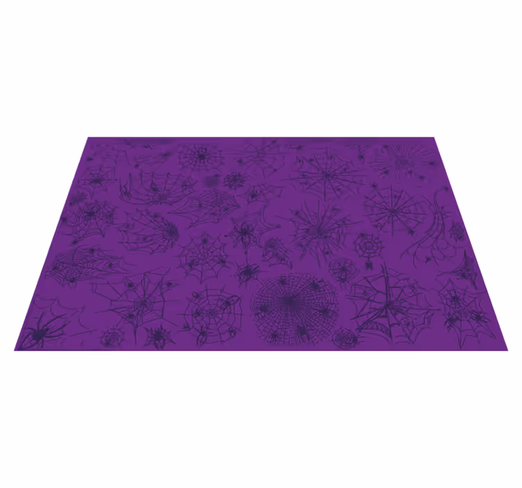 Set de table autre couleur Violet avec araignée et toile - TenStickers