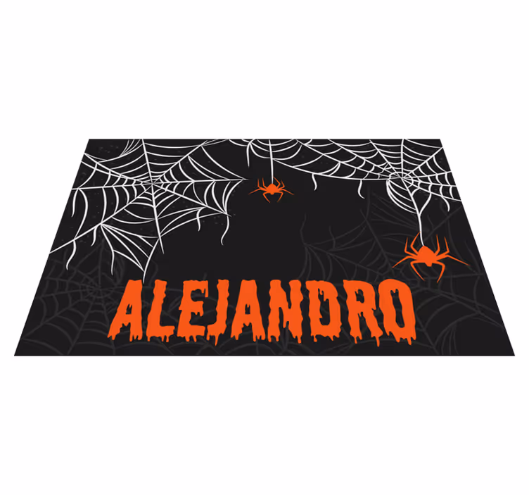 Set de table halloween réseaux d'araignées effrayants - TenStickers