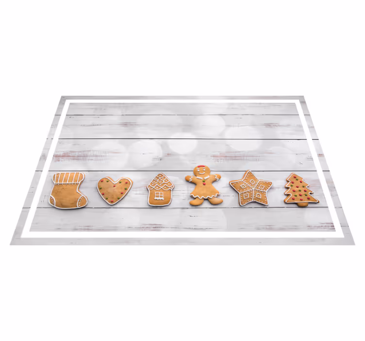 Set de table noel Biscuits de noël au pain d'épice - TenStickers