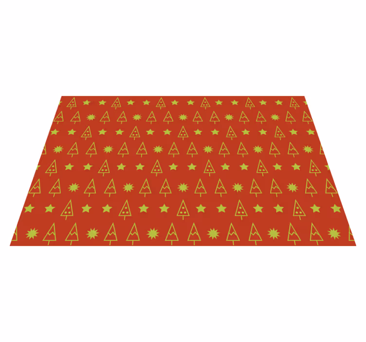 Set de table noel Beau manteau d'arbres de noël - TenStickers
