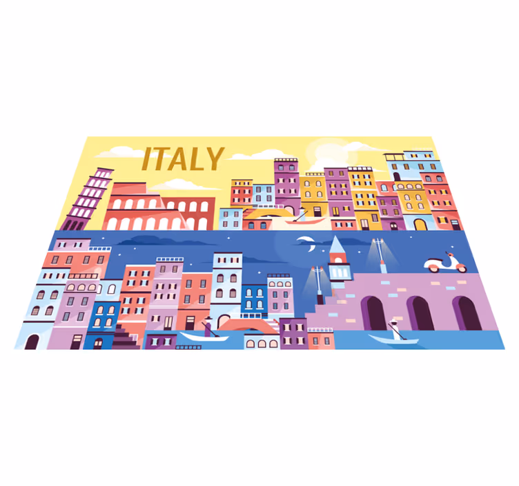 Set de table pour restaurant Skyline de l'italie - TenStickers