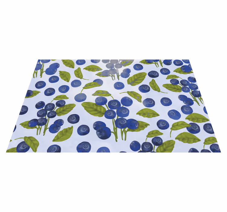 Set de table original motif feuilles de myrtille - TenStickers