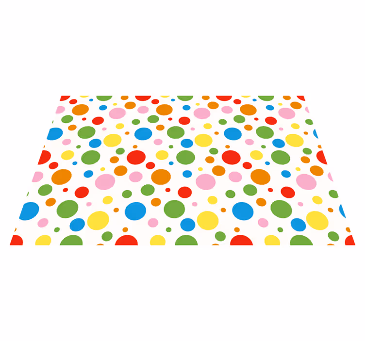 Set de table enfant à pois colorés - TenStickers