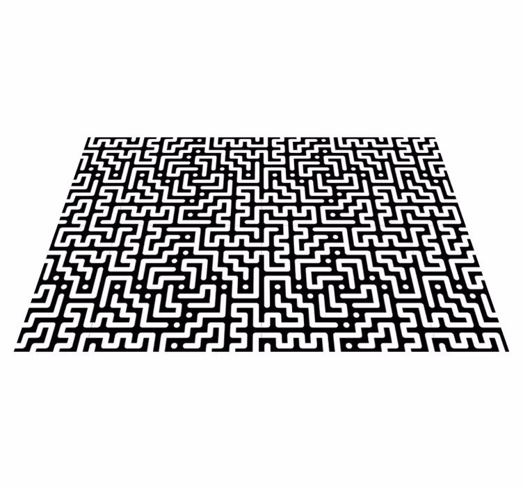 Set de table motif labyrinthe abstrait - TenStickers
