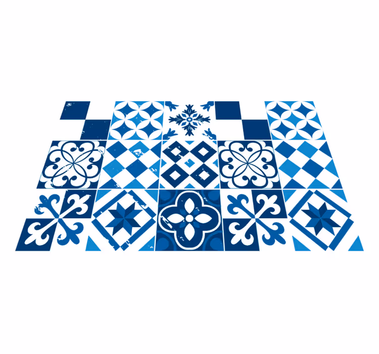 Set de table carreaux à motif géométrique - TenStickers