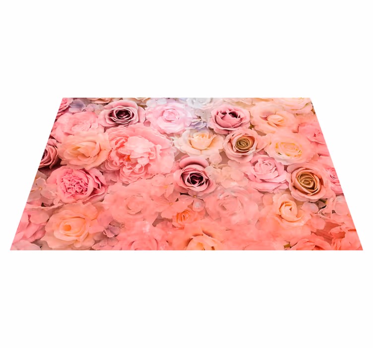 Set de table motif roses fleuries - TenStickers
