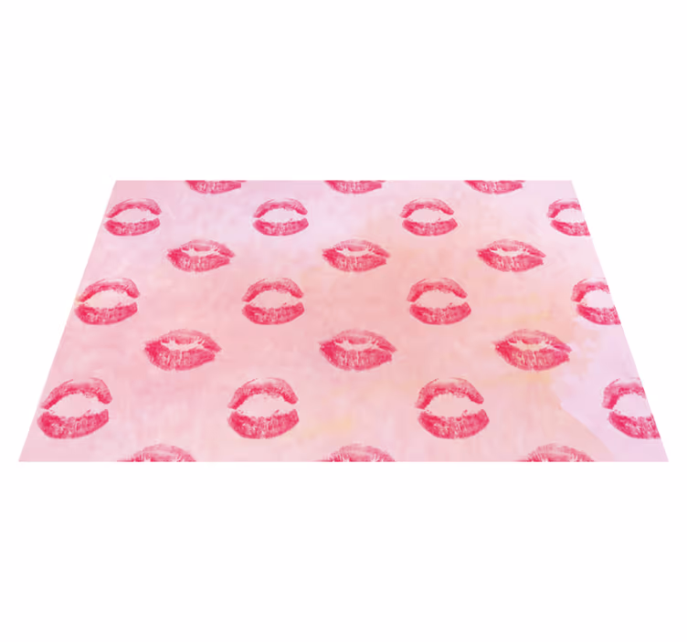 Set de table original motif de marques de lèvres - TenStickers