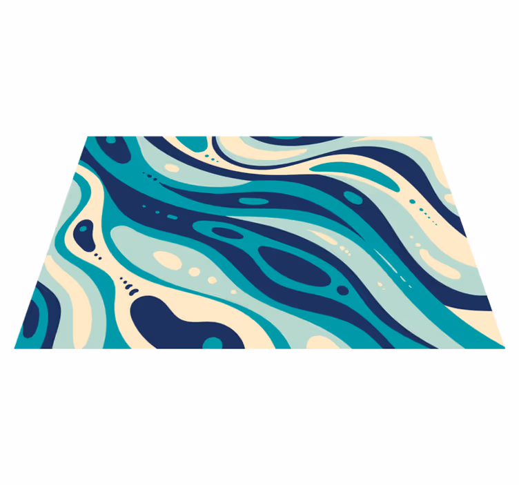 Set de table motifs aquatiques ondulés - TenStickers